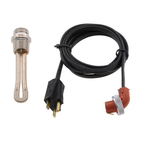 Zerostart Engine Heater - 1000W 240V, 3/4in. Npt Detroit Diesel, Ford, International 8600996